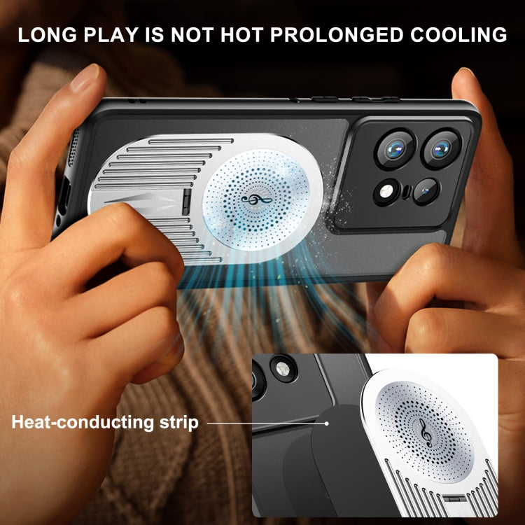 For Motorola Edge 50 Pro Heat Dissipation Aromatherapy MagSafe Holder Phone Case