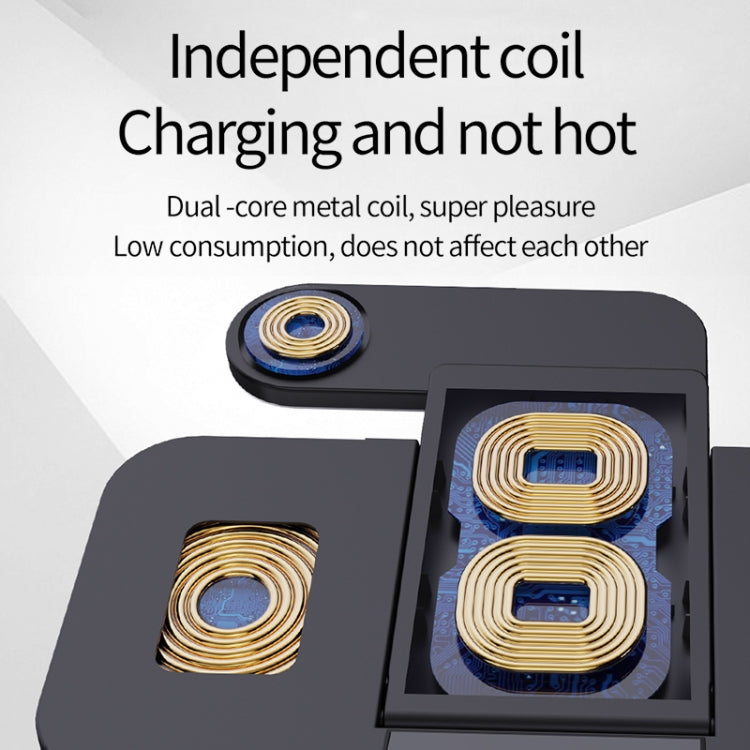 For Huawei Watch B21 6 in 1 Mobile Phone / Earphone Universal Foldable Wireless Charger