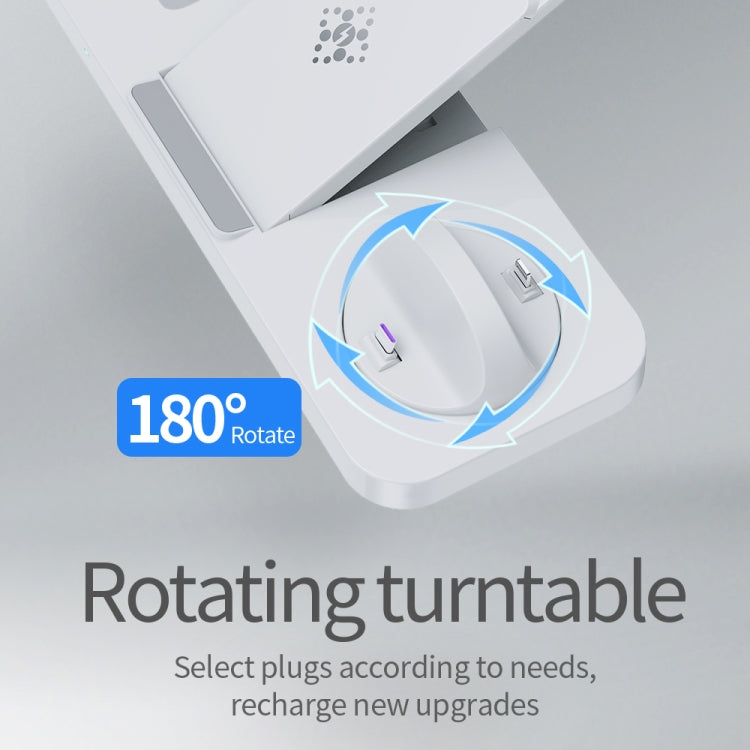 For Huawei Watch B21 6 in 1 Mobile Phone / Earphone Universal Foldable Wireless Charger