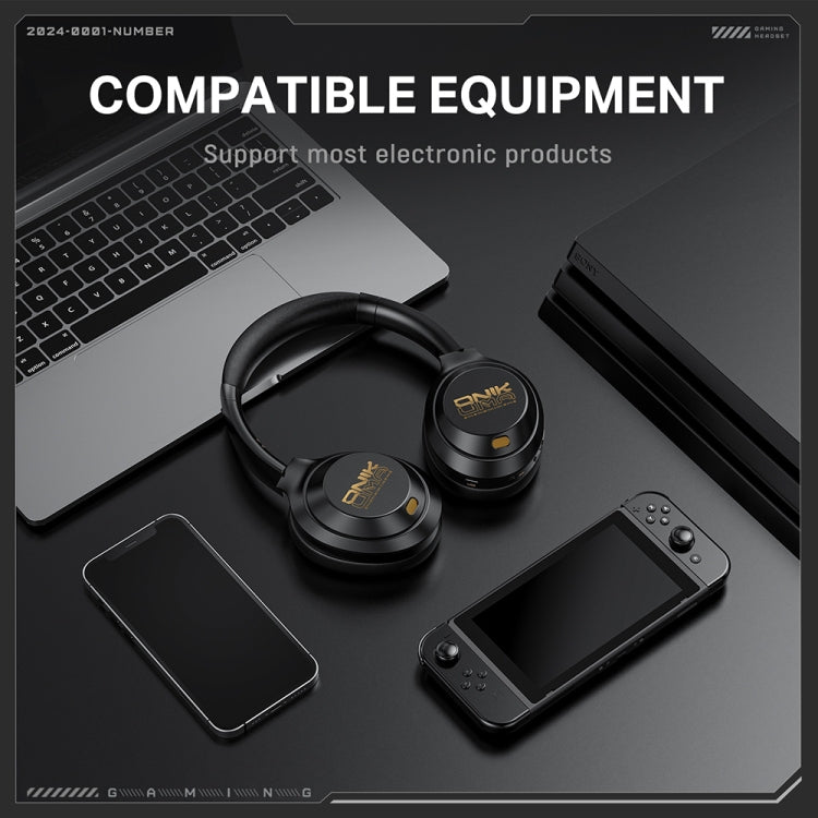 ONIKUMA GT811 Head-mounted Dual Noise Reduction Wireless Bluetooth Earphone - Black