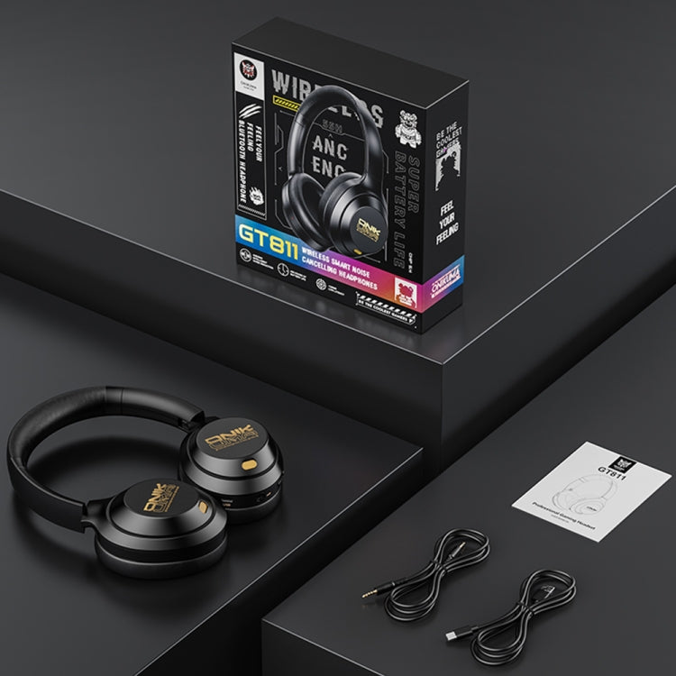 ONIKUMA GT811 Head-mounted Dual Noise Reduction Wireless Bluetooth Earphone - Black