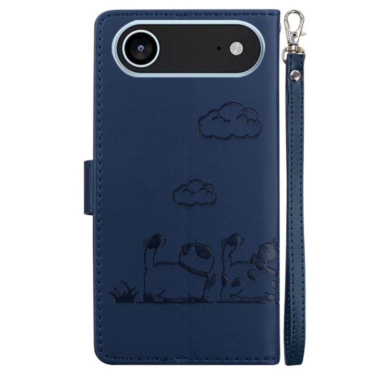 For iPhone Air Cute Cats RFID Leather Phone Case