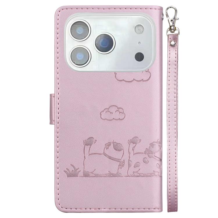 For iPhone 17 Pro Max Cute Cats RFID Leather Phone Case