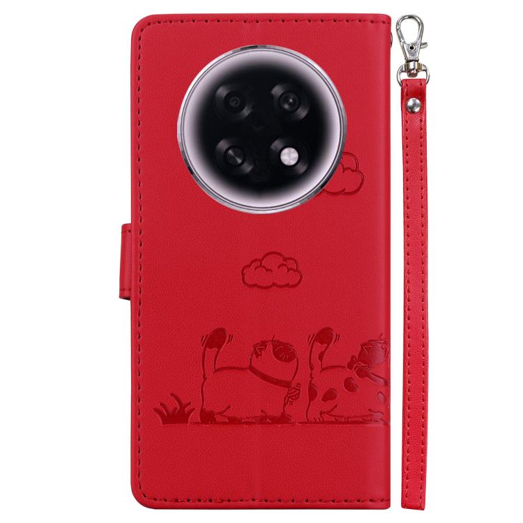 For OPPO A6 GT 5G Cute Cats RFID Leather Phone Case