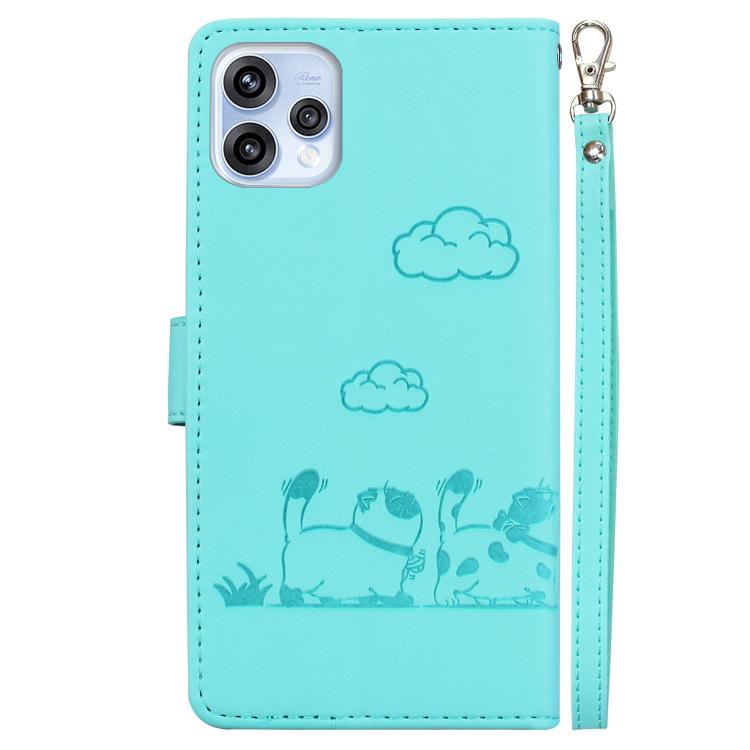 For OPPO Reno15 5G Global Cute Cats RFID Leather Phone Case