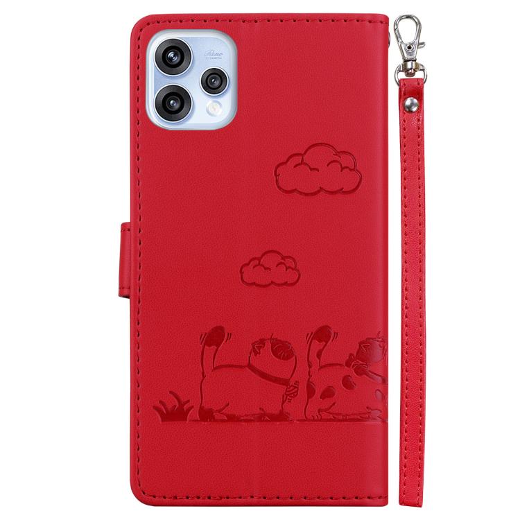 For OPPO Reno15 5G Global Cute Cats RFID Leather Phone Case