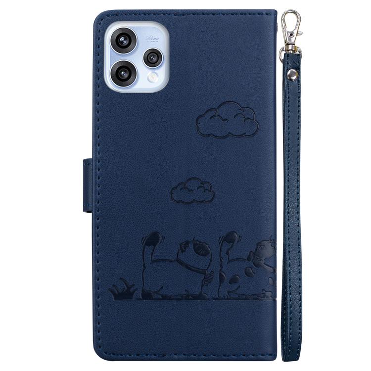 For OPPO Reno15 5G Global Cute Cats RFID Leather Phone Case