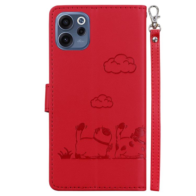 For OPPO Reno15 F 5G Global Cute Cats RFID Leather Phone Case