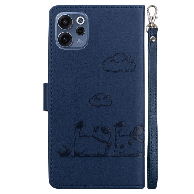 For OPPO Reno15 F 5G Global Cute Cats RFID Leather Phone Case
