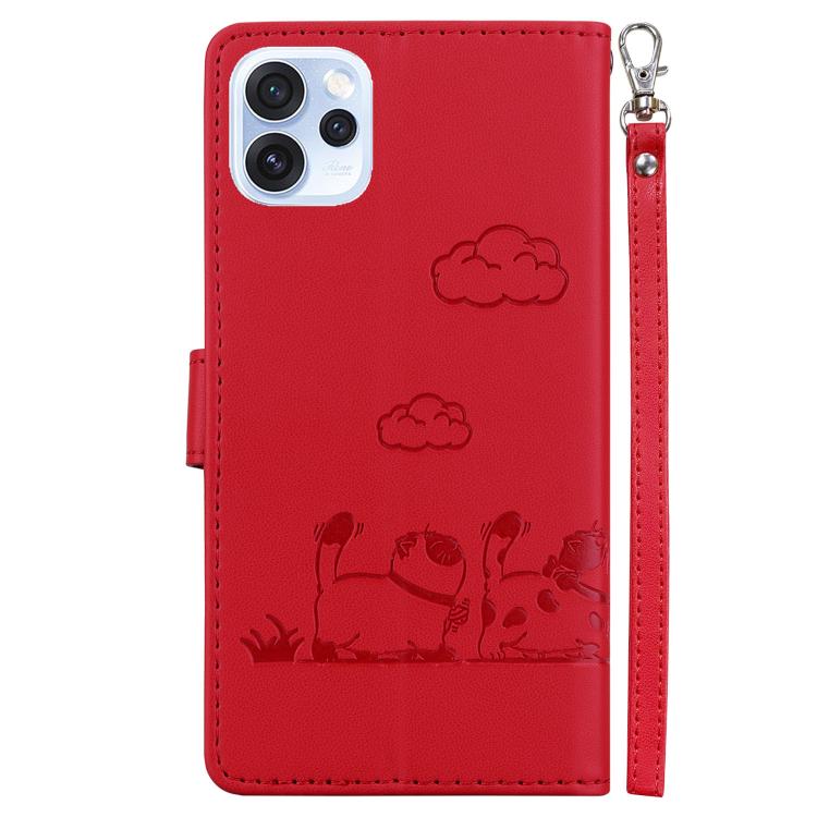 For OPPO Reno15 Pro 5G / Reno15 Pro Mini 5G Cute Cats RFID Leather Phone Case