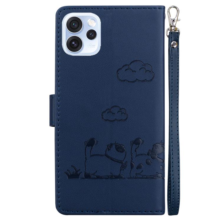 For OPPO Reno15 Pro 5G / Reno15 Pro Mini 5G Cute Cats RFID Leather Phone Case