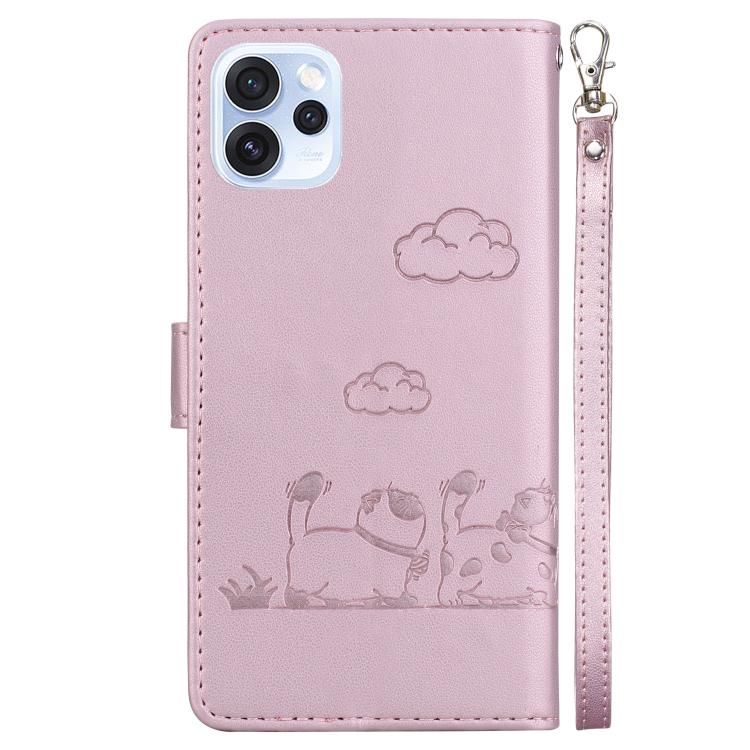 For OPPO Reno15 Pro Max 5G / Reno15 Pro India Cute Cats RFID Leather Phone Case