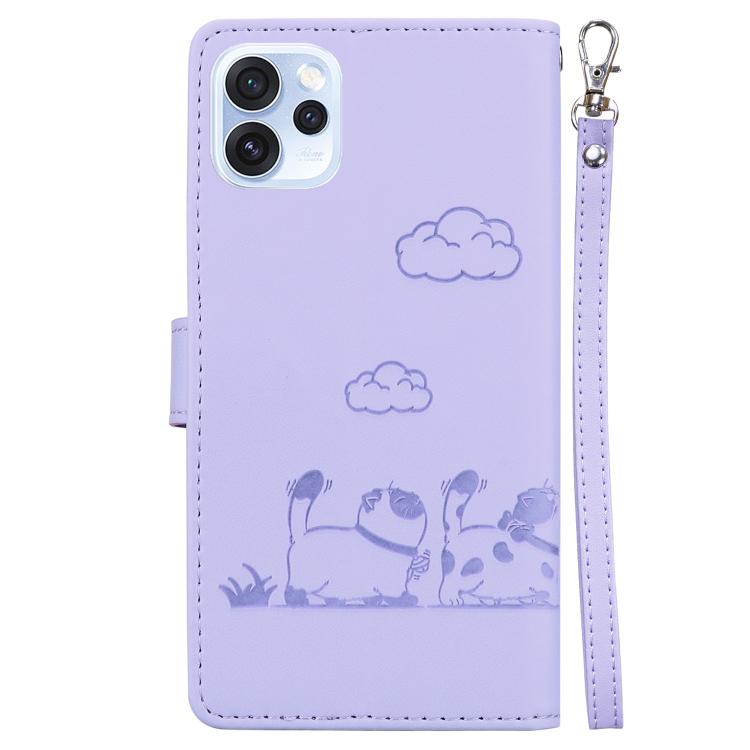 For OPPO Reno15 Pro Max 5G / Reno15 Pro India Cute Cats RFID Leather Phone Case