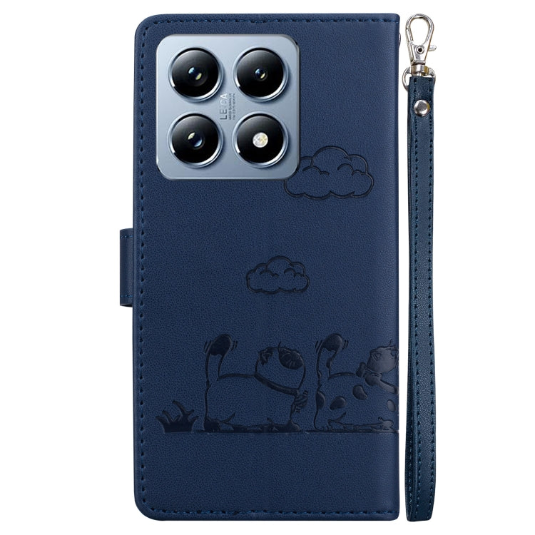 For Xiaomi 14T Cute Cats RFID Leather Phone Case