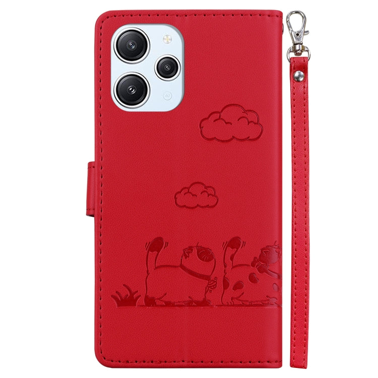 For Xiaomi Poco M6 Pro 5G Cute Cats RFID Leather Phone Case