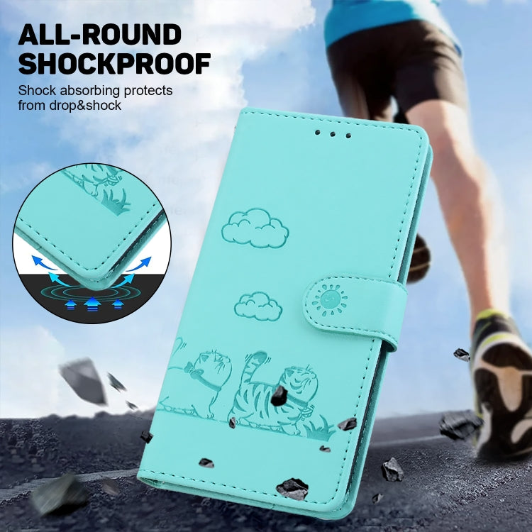 For Xiaomi Poco C65 4G Cute Cats RFID Leather Phone Case