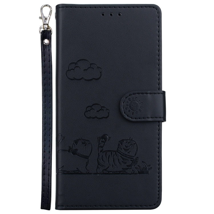 For Xiaomi Poco C65 4G Cute Cats RFID Leather Phone Case
