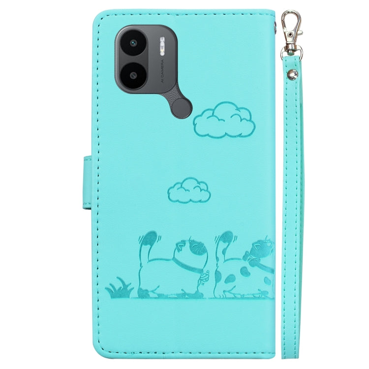 For Xiaomi Poco C50 Cute Cats RFID Leather Phone Case