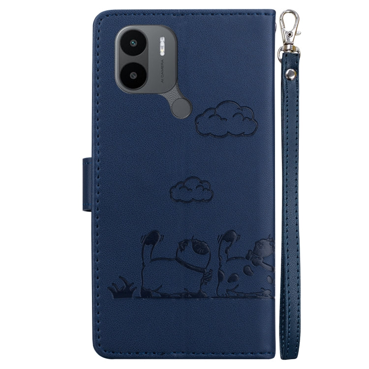 For Xiaomi Poco C50 Cute Cats RFID Leather Phone Case