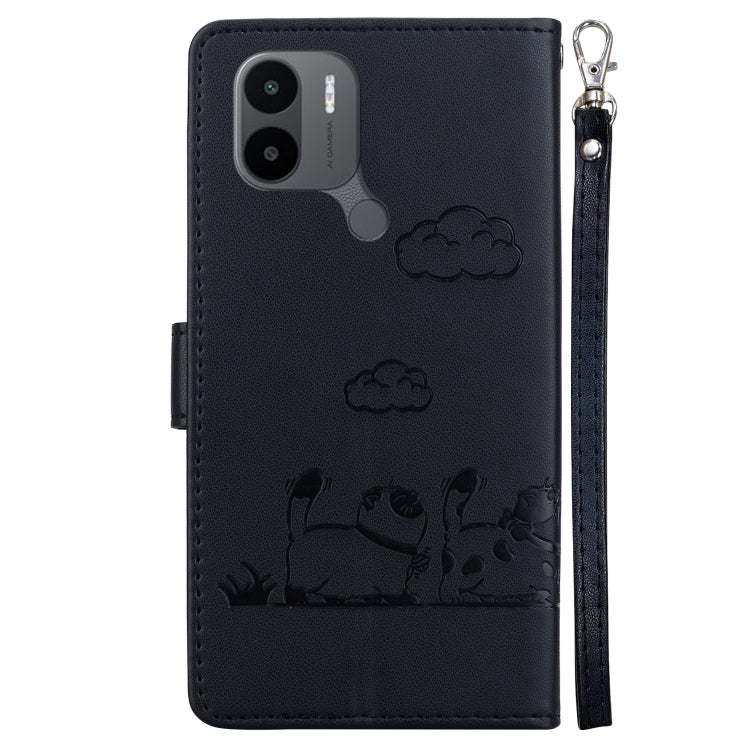 For Xiaomi Poco C50 Cute Cats RFID Leather Phone Case