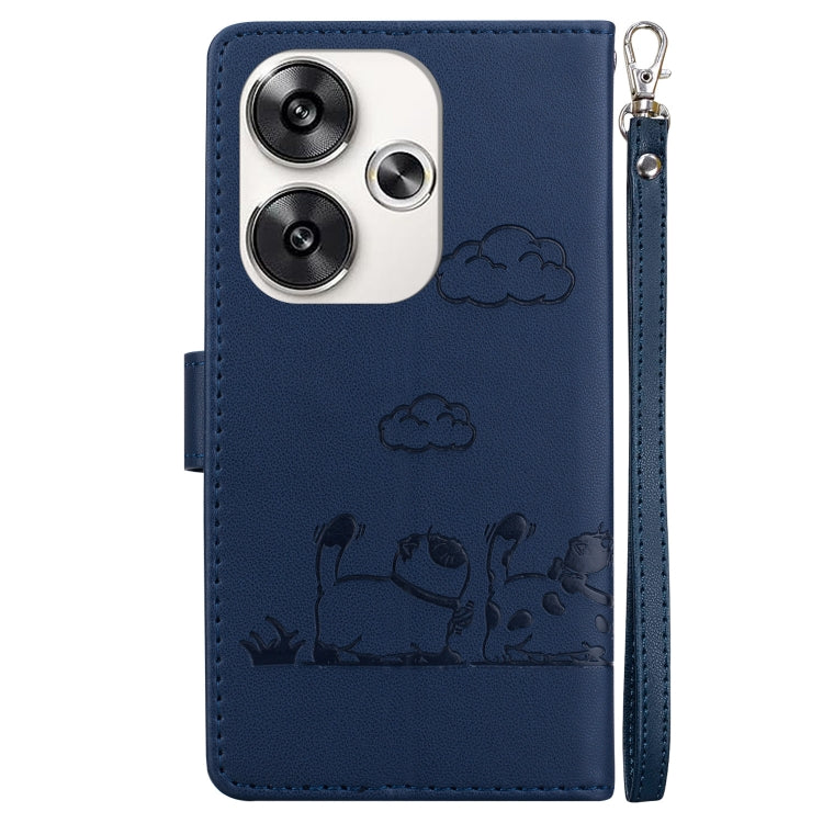 For Xiaomi Poco F6 Cute Cats RFID Leather Phone Case