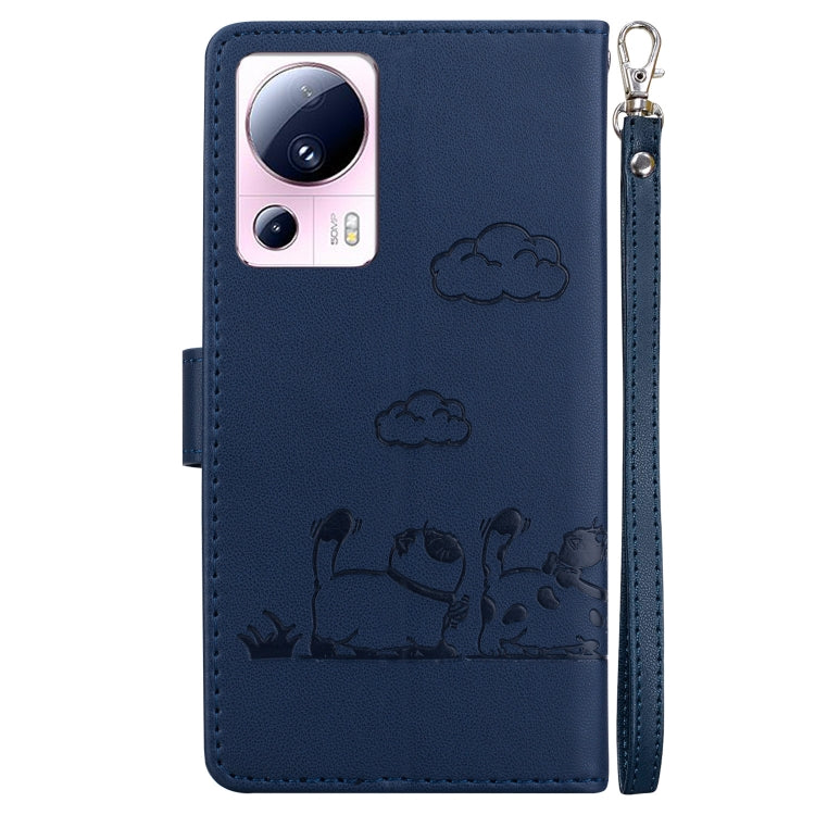 For Xiaomi 13 Lite / Civi 2 Cute Cats RFID Leather Phone Case