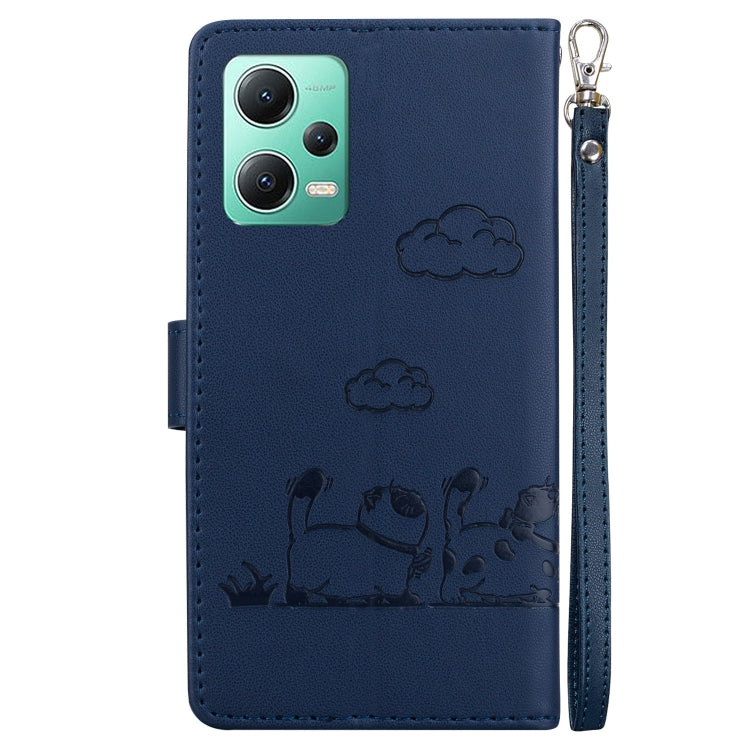 For Xiaomi Poco X5 Cute Cats RFID Leather Phone Case