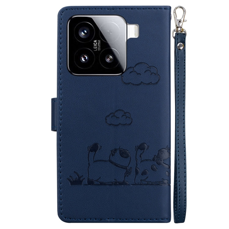 For Xiaomi 15 Cute Cats RFID Leather Phone Case