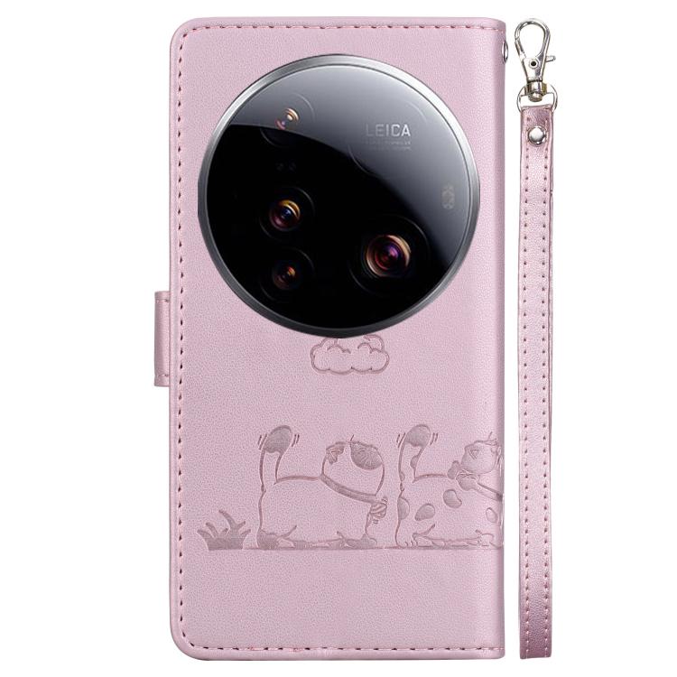 For Xiaomi 15 Ultra Cute Cats RFID Leather Phone Case