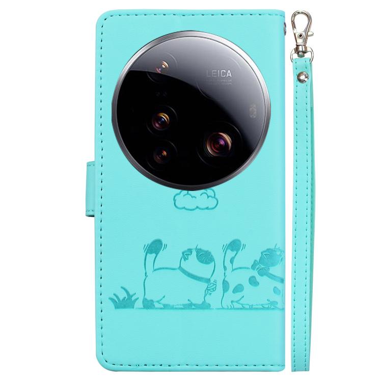 For Xiaomi 15 Ultra Cute Cats RFID Leather Phone Case