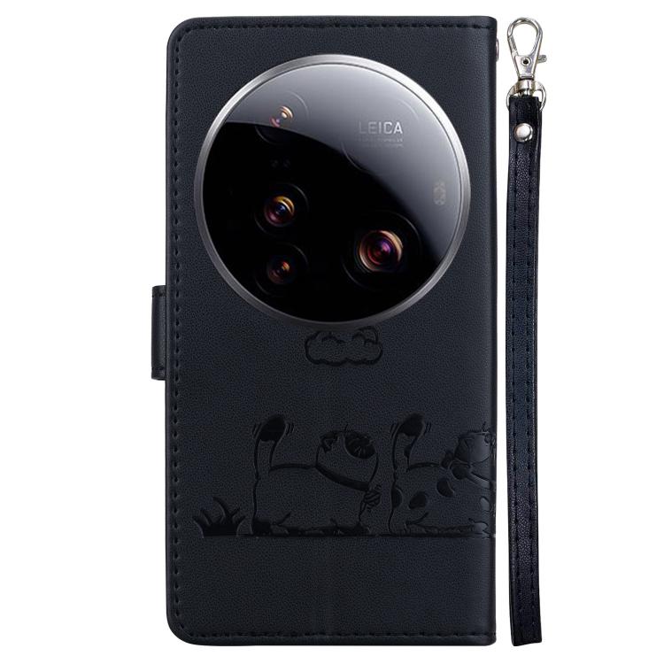 For Xiaomi 15 Ultra Cute Cats RFID Leather Phone Case