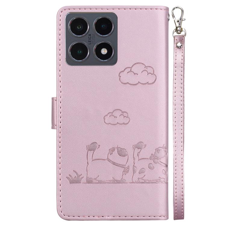 For Xiaomi 15T 5G Cute Cats RFID Leather Phone Case