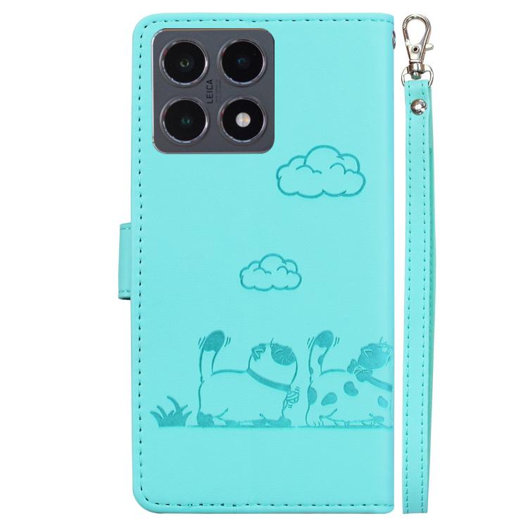 For Xiaomi 15T 5G Cute Cats RFID Leather Phone Case