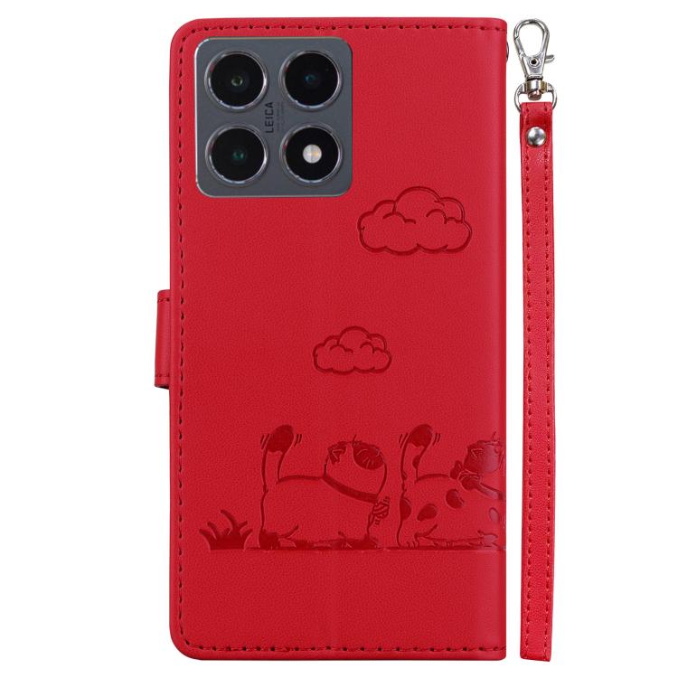 For Xiaomi 15T 5G Cute Cats RFID Leather Phone Case