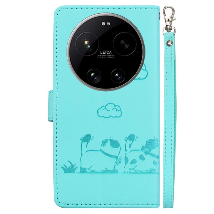 For Xiaomi 17 Ultra Cute Cats RFID Leather Phone Case