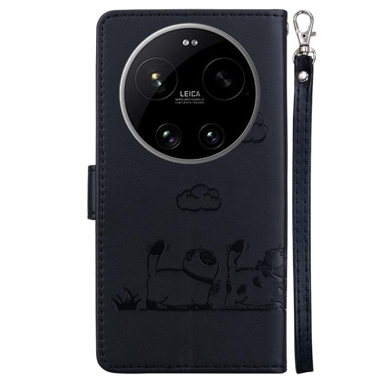For Xiaomi 17 Ultra Cute Cats RFID Leather Phone Case