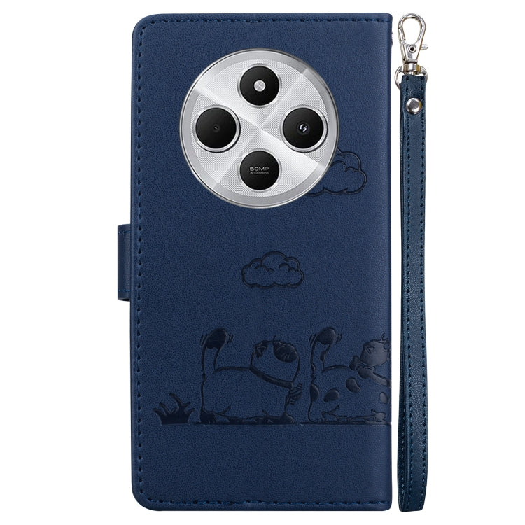 For Redmi 14C 4G Cute Cats RFID Leather Phone Case