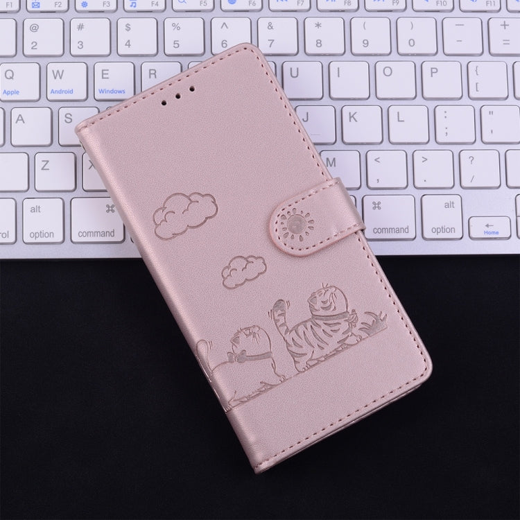 For Redmi Note 14 Pro / Note 14 Pro+ 5G Cute Cats RFID Leather Phone Case