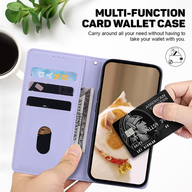 For Redmi Note 14 4G 164.84mm Cute Cats RFID Leather Phone Case