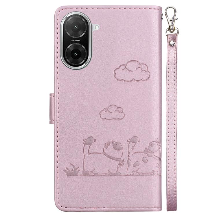 For Redmi A5 4G 173.3mm Cute Cats RFID Leather Phone Case