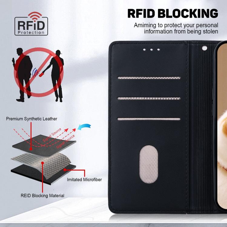 For Redmi Note 14S 4G Cute Cats RFID Leather Phone Case