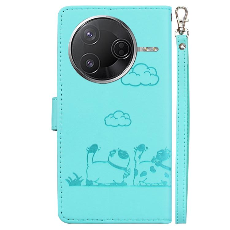 For Redmi K80 / K80 Pro / Xiaomi Poco F7 Pro Cute Cats RFID Leather Phone Case
