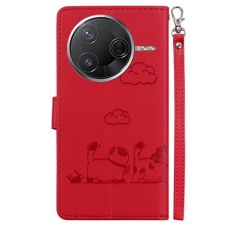 For Redmi K80 / K80 Pro / Xiaomi Poco F7 Pro Cute Cats RFID Leather Phone Case