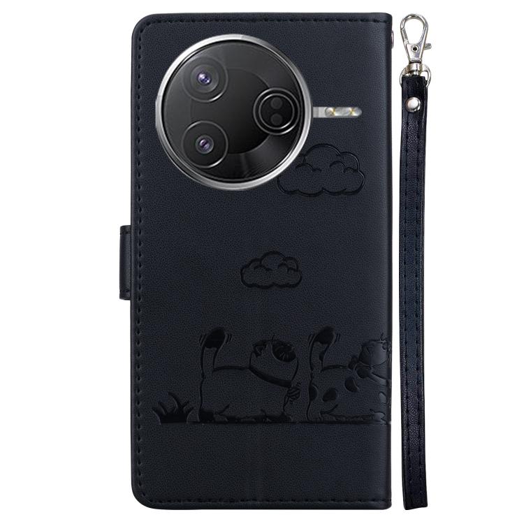 For Redmi K80 / K80 Pro / Xiaomi Poco F7 Pro Cute Cats RFID Leather Phone Case