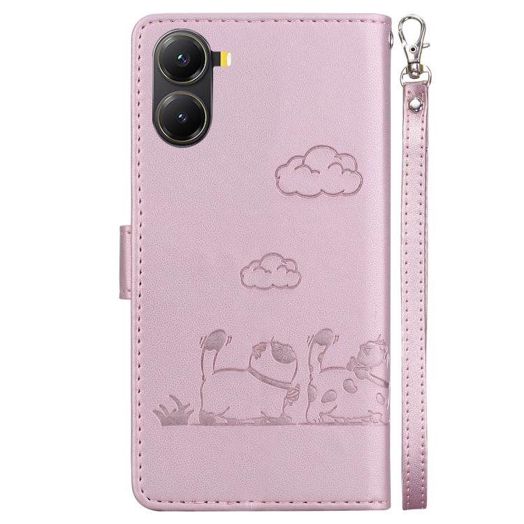 For Redmi Turbo 4 / Xiaomi Poco X7 Pro Cute Cats RFID Leather Phone Case