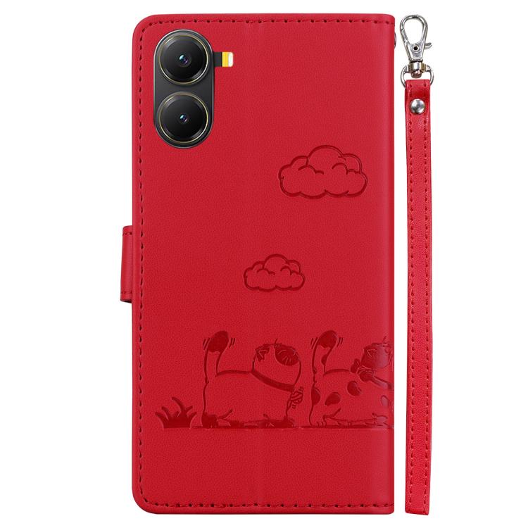 For Redmi Turbo 4 / Xiaomi Poco X7 Pro Cute Cats RFID Leather Phone Case