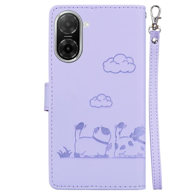 For Redmi A5 4G 171.7mm Cute Cats RFID Leather Phone Case