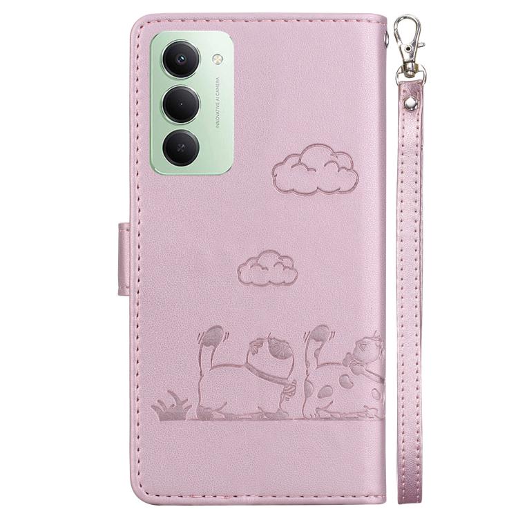 For Redmi 15 5G / 4G EU 171mm Cute Cats RFID Leather Phone Case