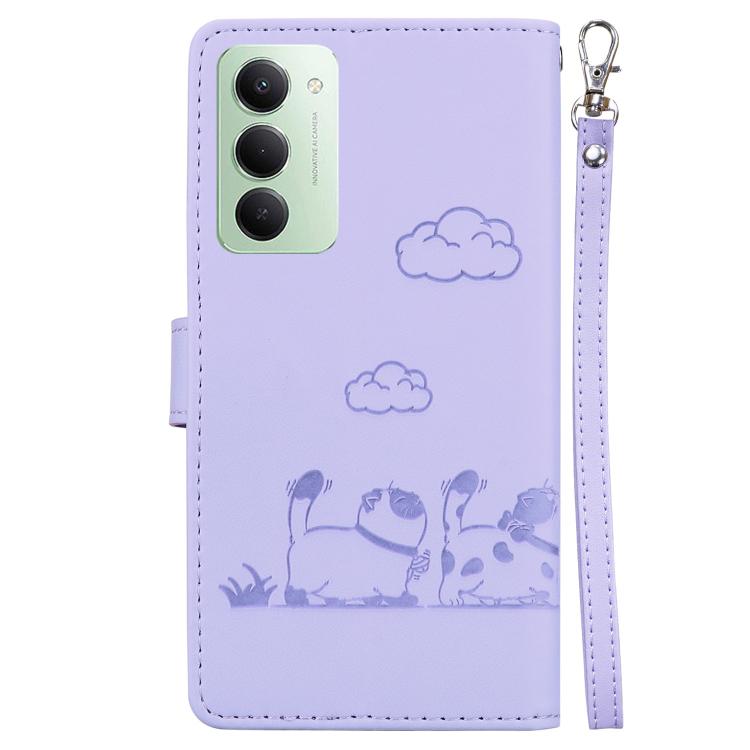 For Redmi 15 5G / 4G EU 171mm Cute Cats RFID Leather Phone Case