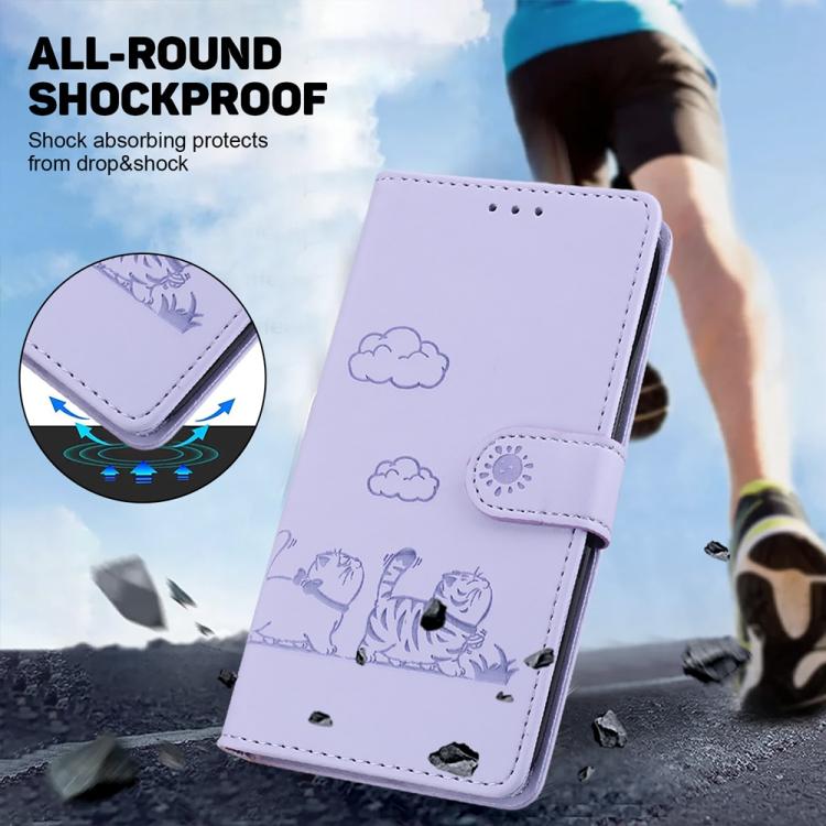 For Redmi 15 5G / 4G EU 171mm Cute Cats RFID Leather Phone Case